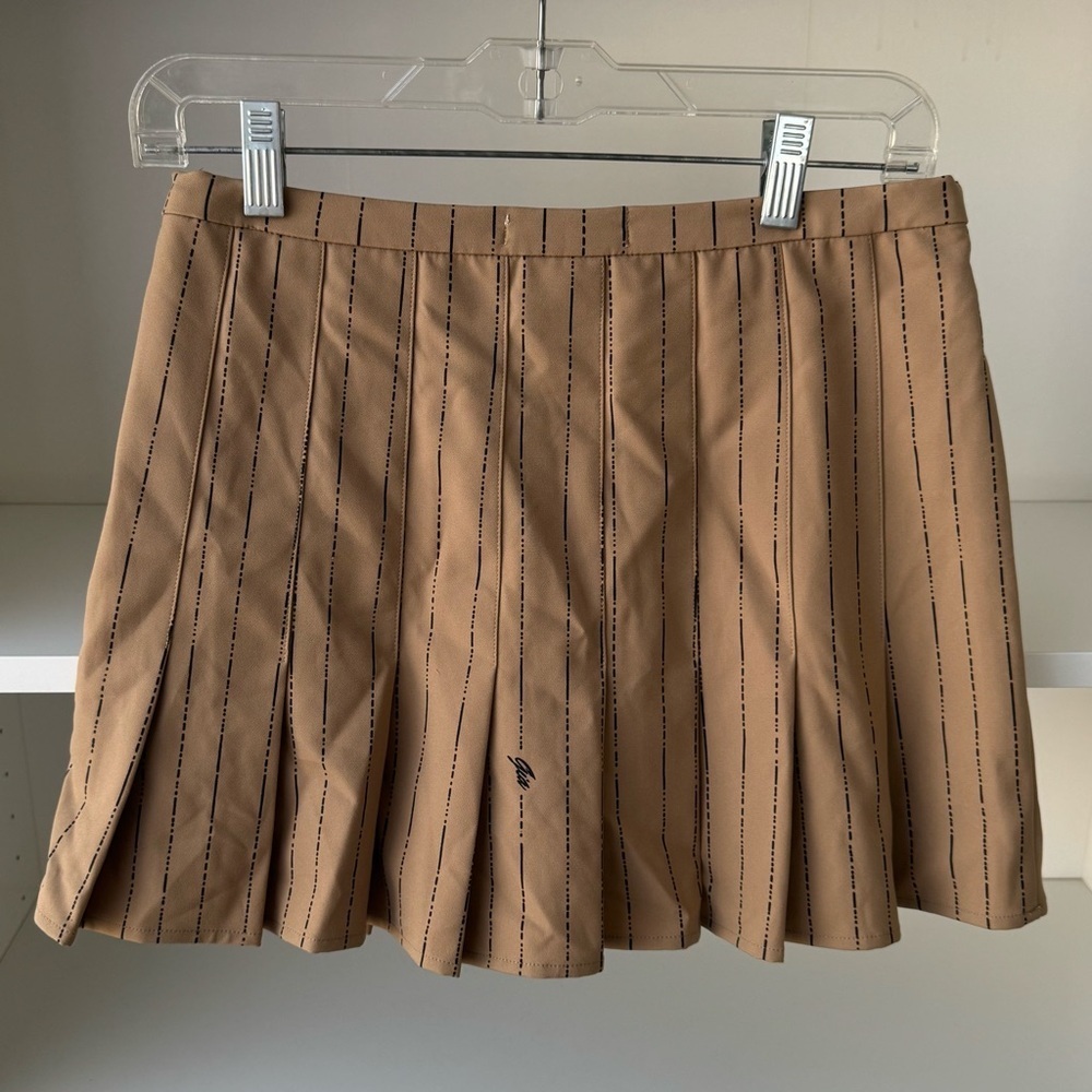 I.AM.GIA Heather Skirt in Tan Pinstripe - Picture 8 of 8